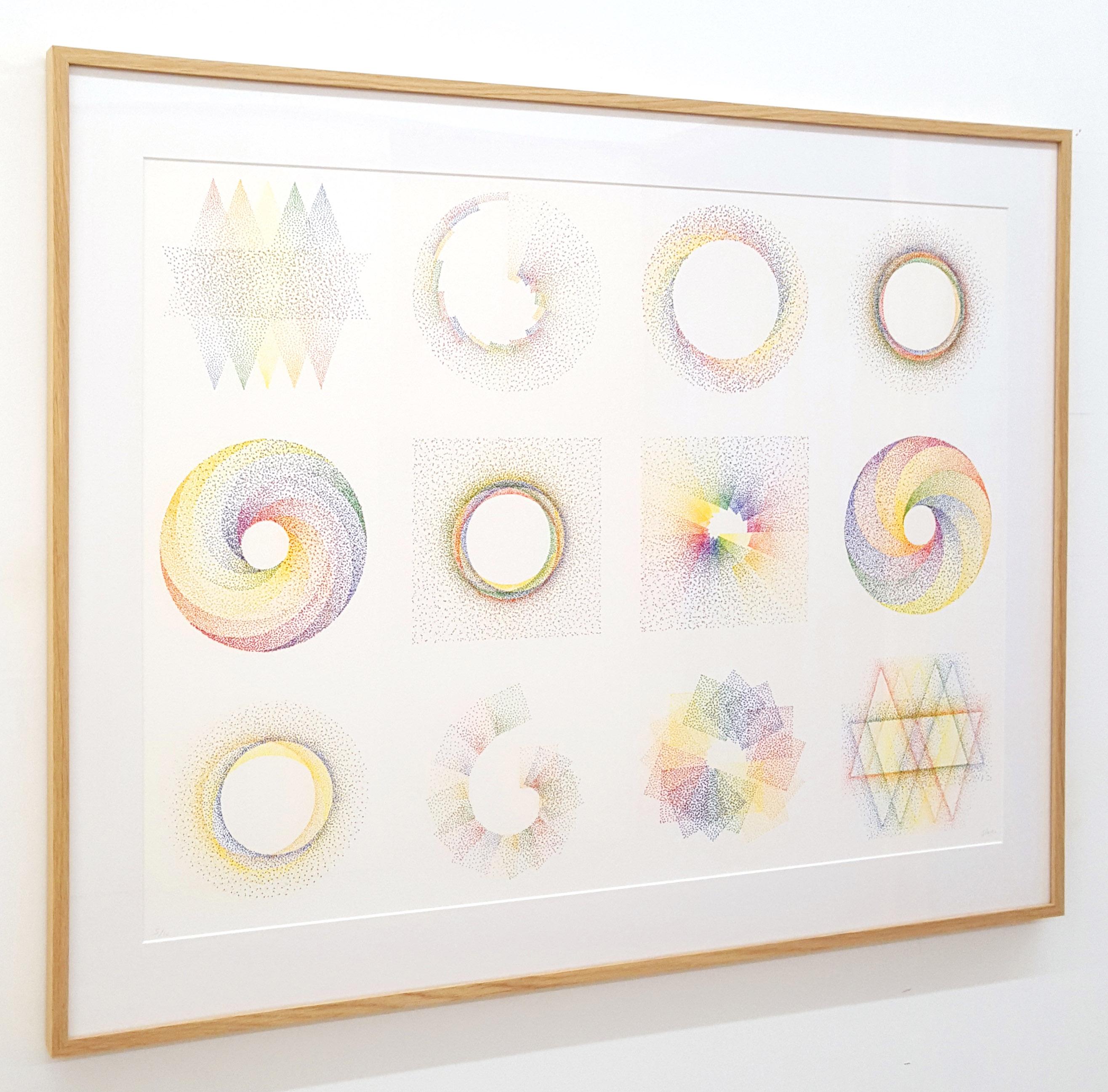 Signed and numbered art print by Julio Le Parc including all the 