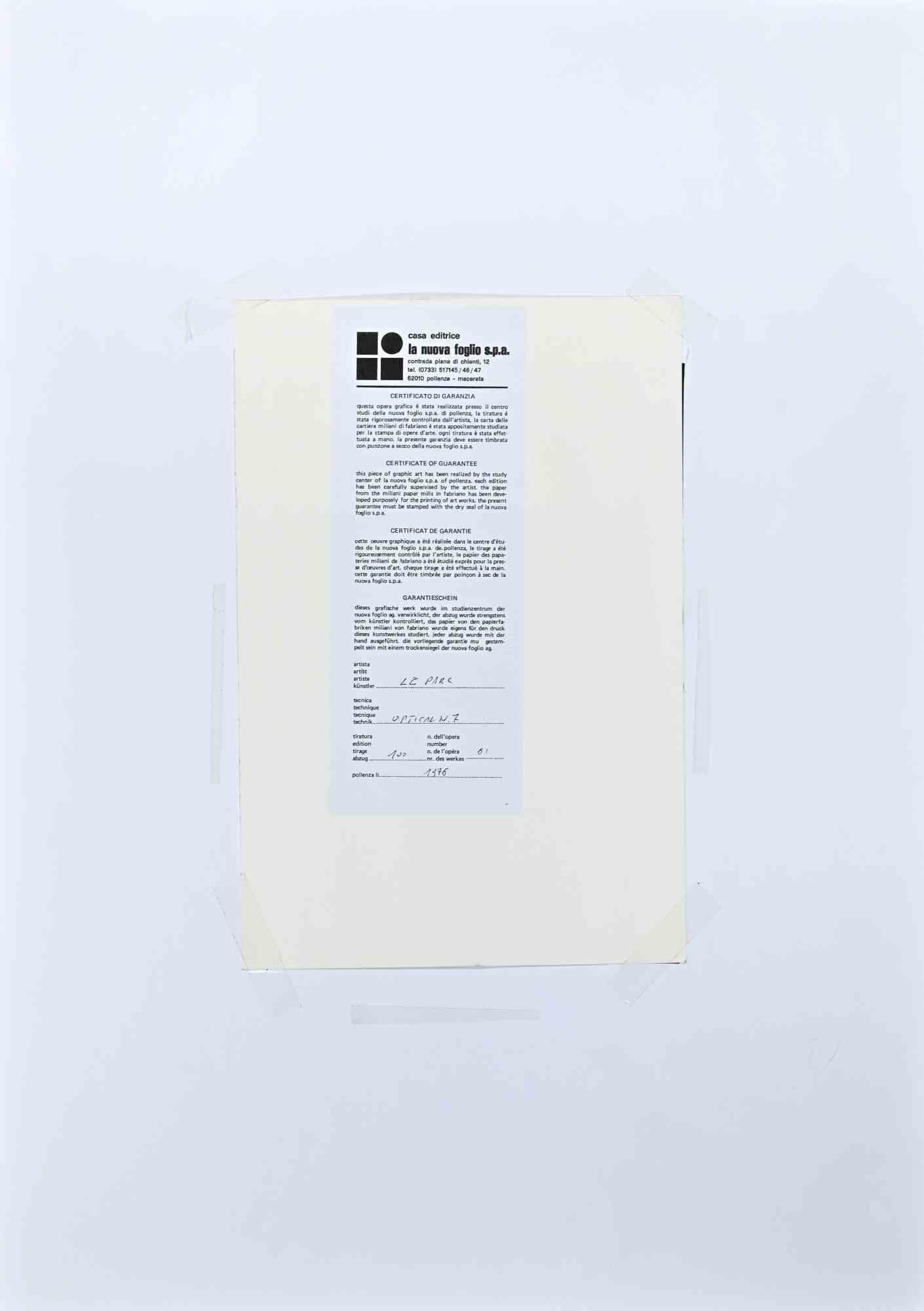 Colored Waves - Screen Print by Julio Le Parc - 1976 1