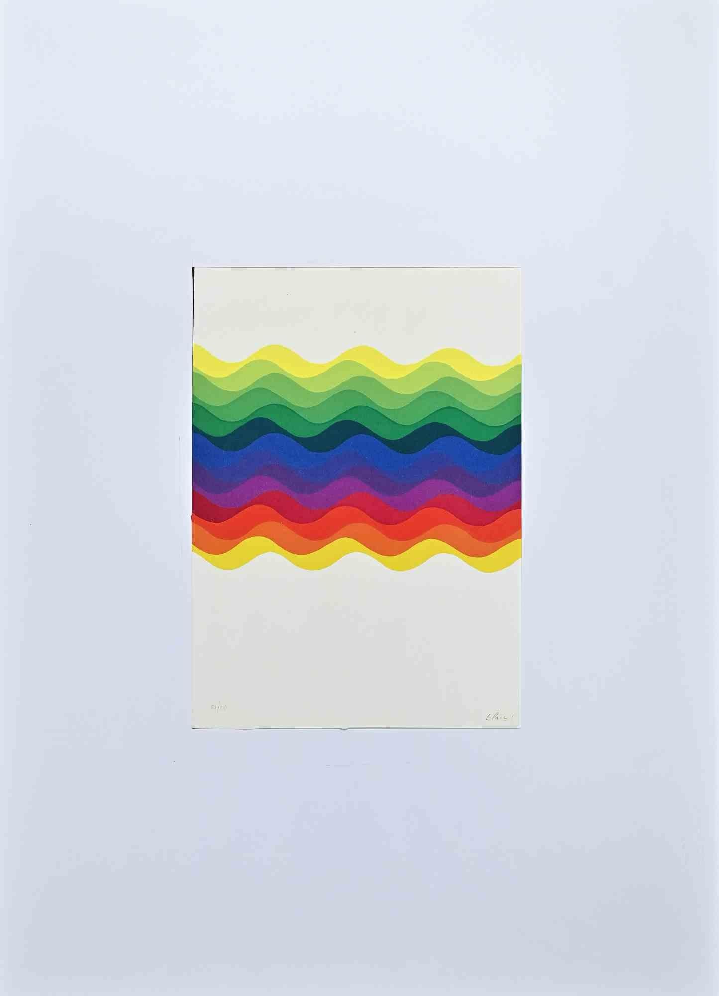 Untitled is a colored screen print realized in  1977  by the Argentinian artist Julio Le Parc .

Hand-signed  in pencil by the artist on the lower right. Numbered on the lower left.

Edition 61/100.

On the lower right, the dry stamp from the editor