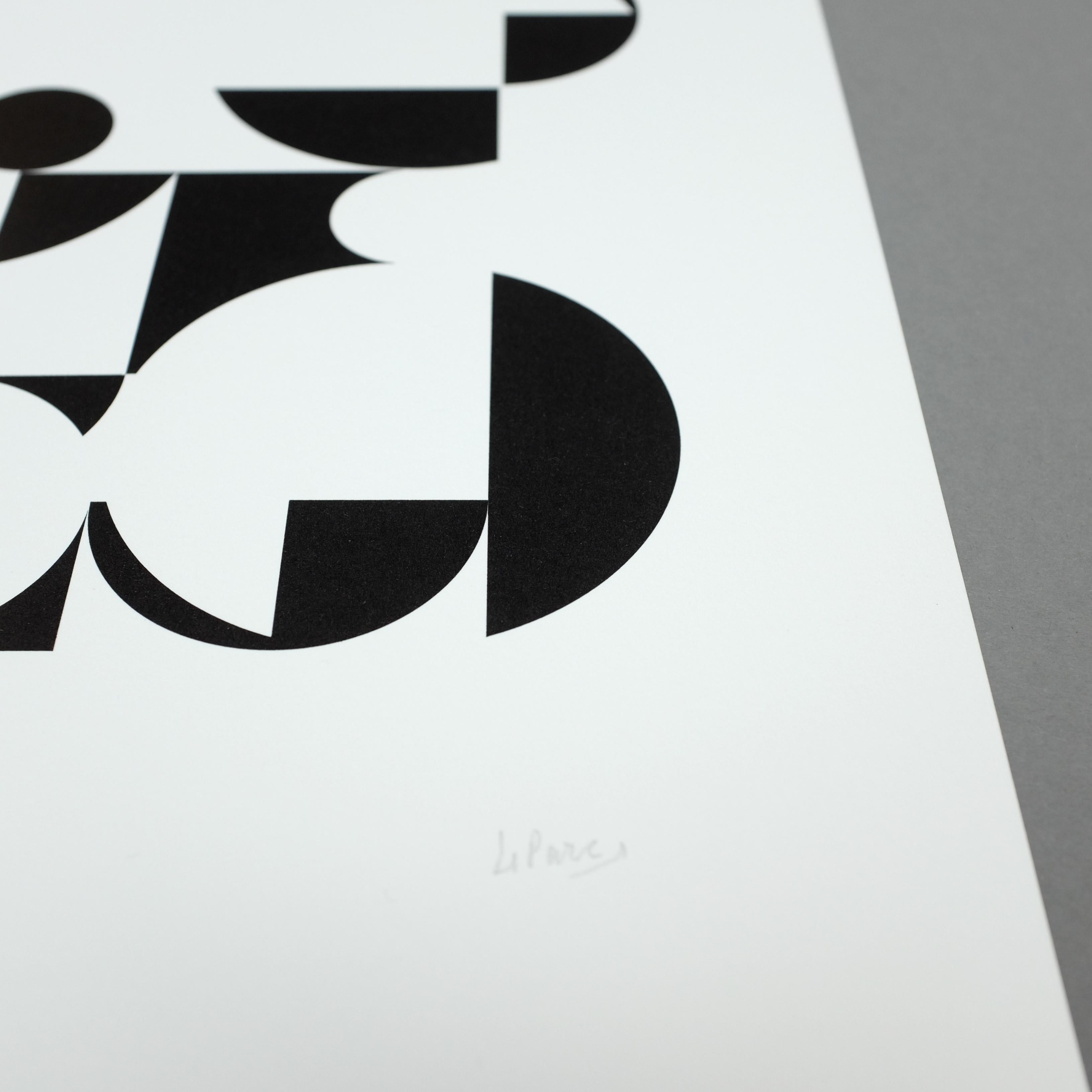 Développement de cercles et de carrés - Print by Julio Le Parc