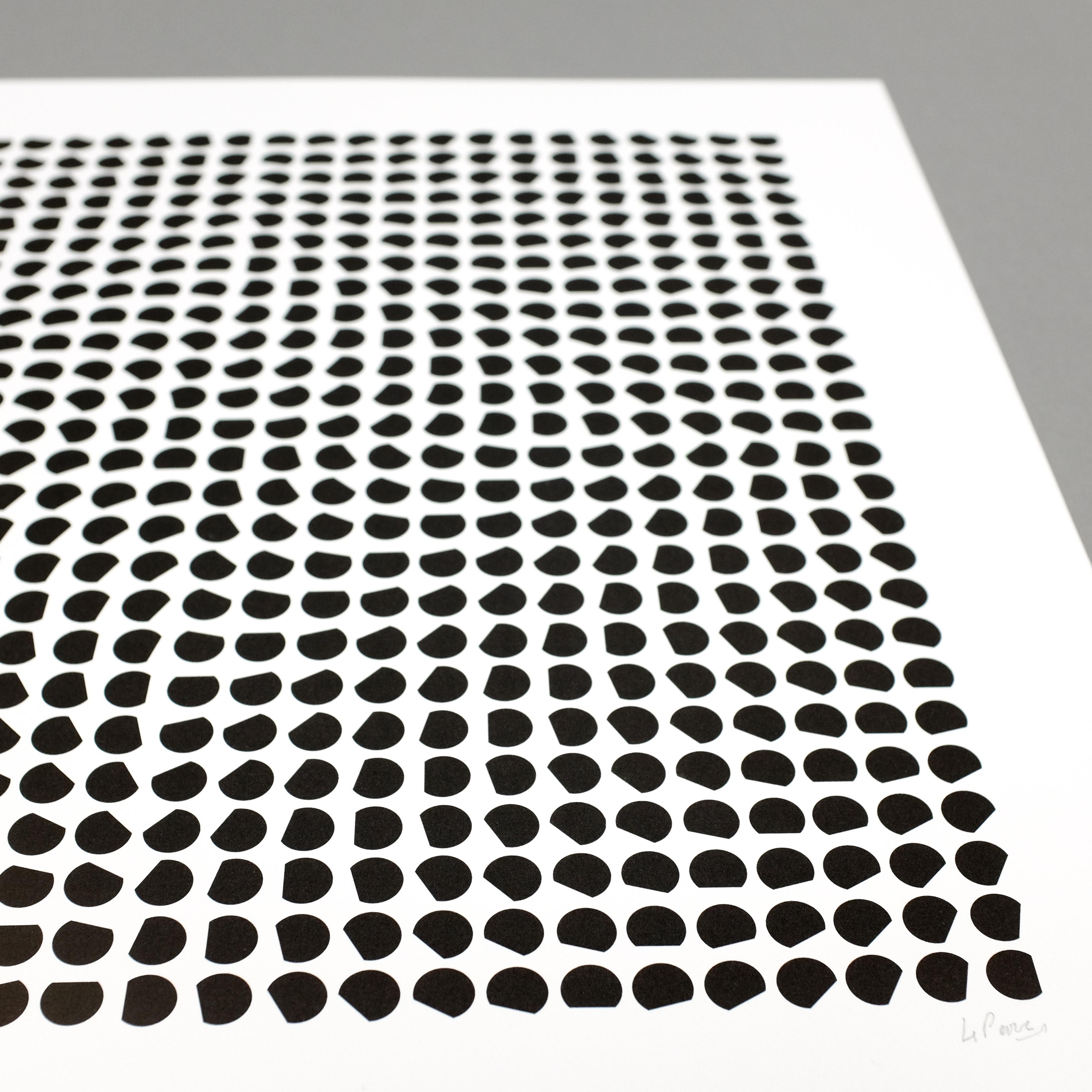 Instabilitäten (Grau), Abstract Print, von Julio Le Parc