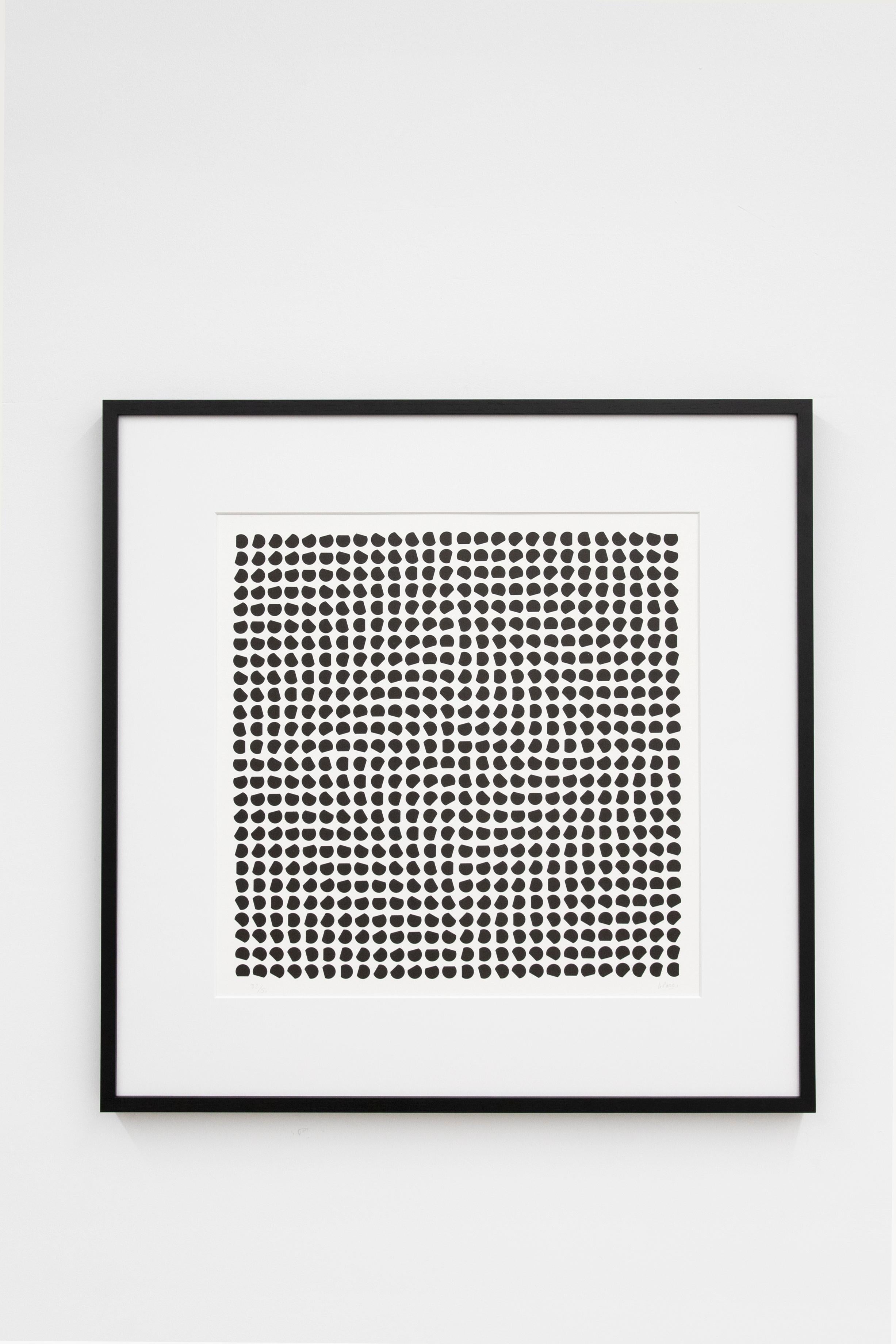 Signierter und nummerierter Druck von Julio Le Parc. Die Originalzeichnung von 1958 befindet sich heute im MET New-York. 
Diese Ausgabe wurde im Jahr 2018 erstellt.

Lithographie auf Vélin de Rives 270gr.
Format : Lithographie 48x54 cm
Rahmen : 60 x