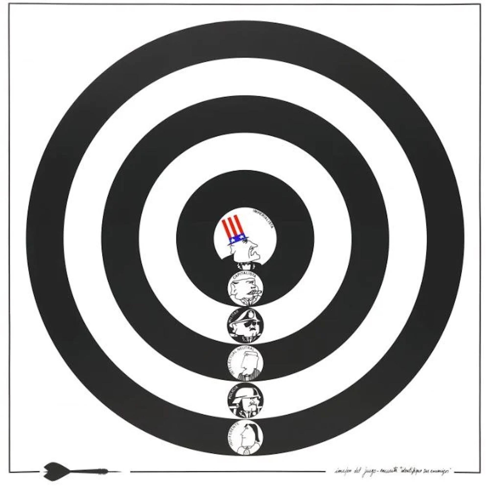 Julio Le Parc Figurative Print - Jeux Enquête - Choisissez vos Ennemis (Choose your Enemies) silkscreen signed/N