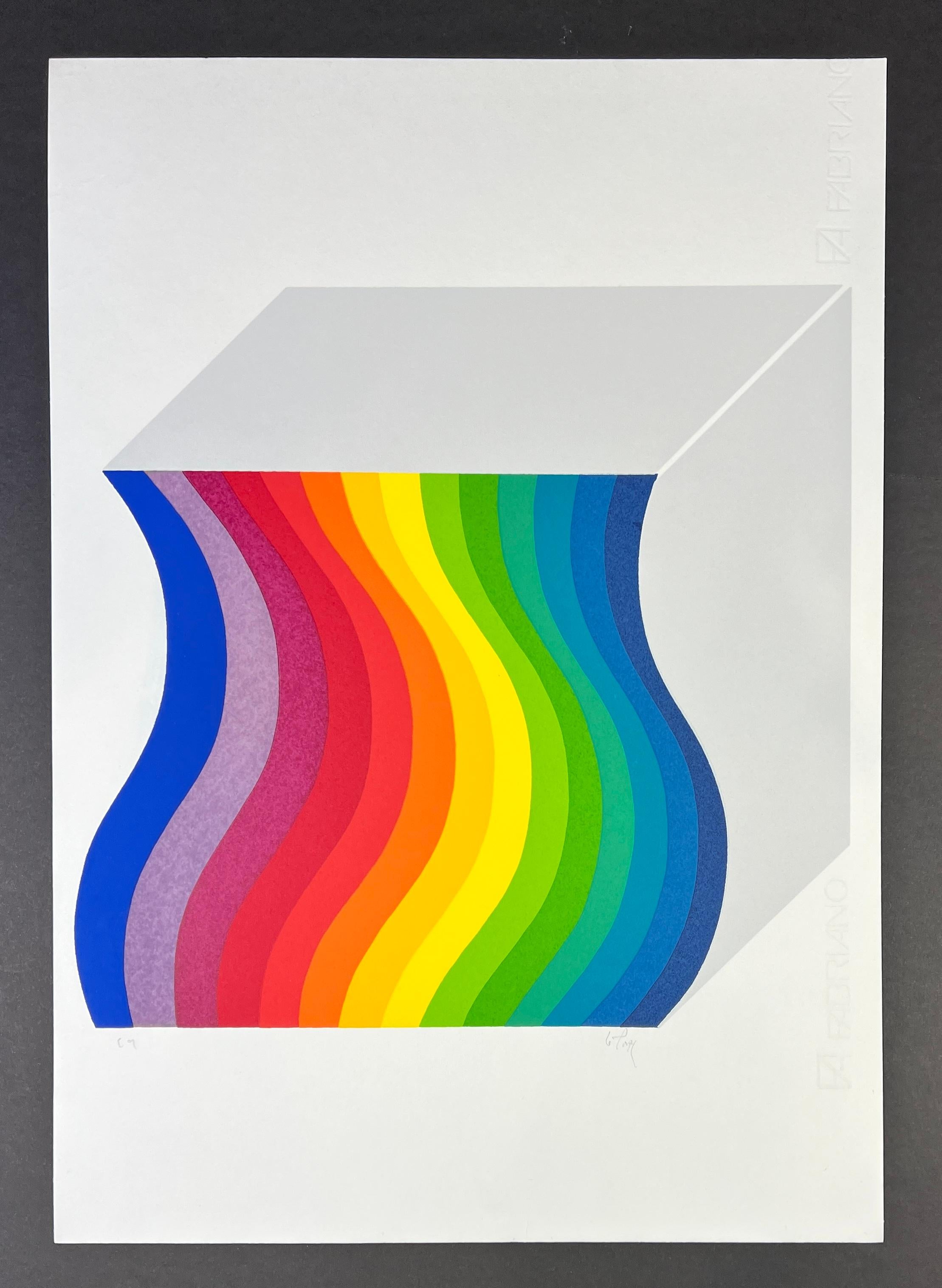 Julio Le Parc ( 1928 ) - handsignierte Serigraphie auf Fabriano Papier - 1983