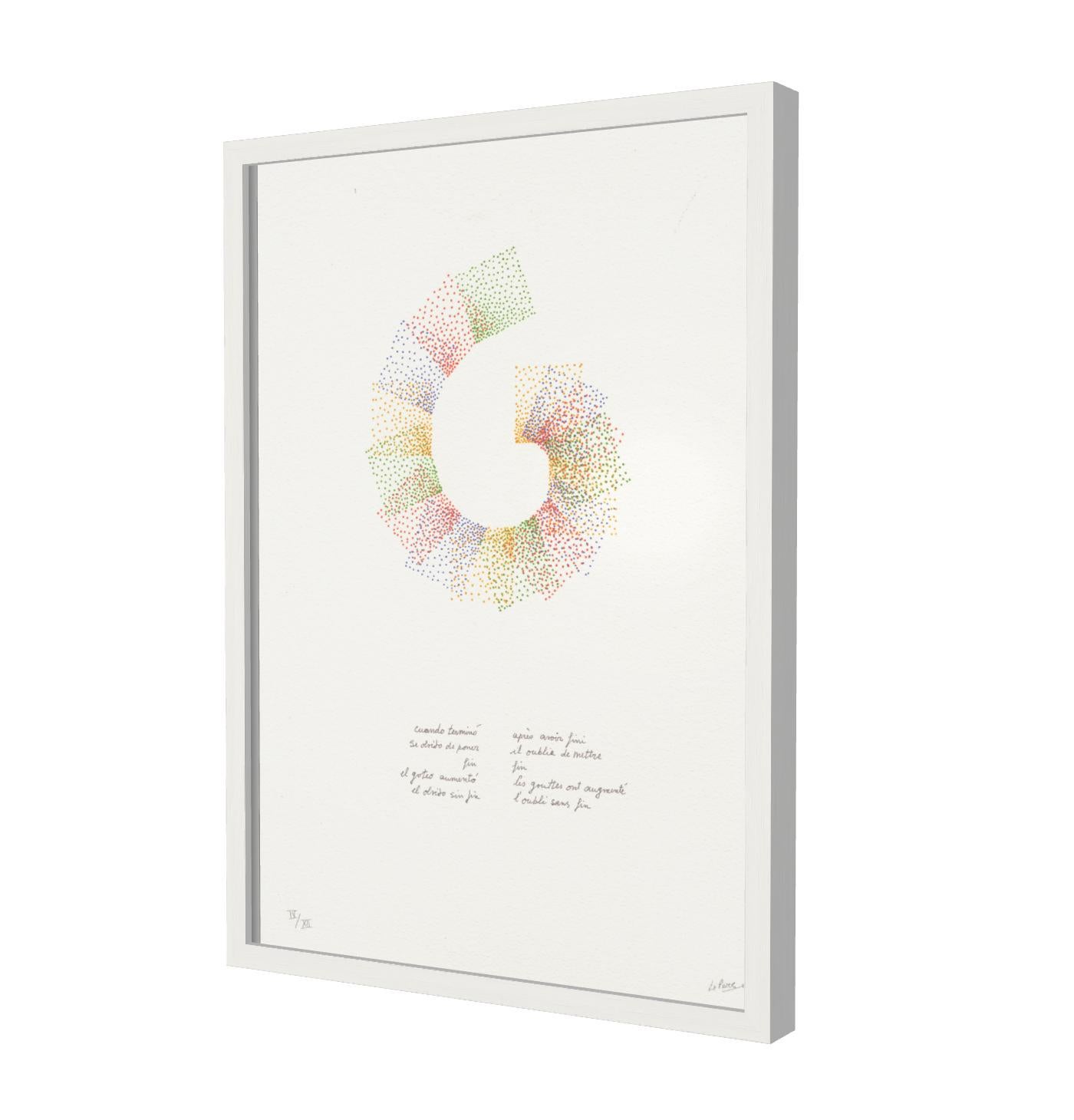 JULIO LE PARC : ALCHIMIE & POESIE 7 - White Abstract Print by Julio Le Parc