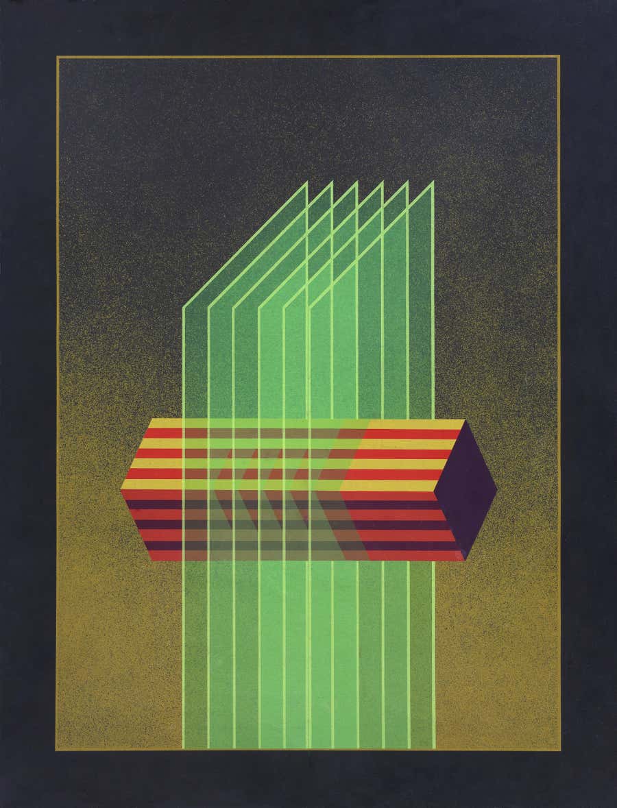 Julio Le Parc Lithograph: Untitled ca. 1980