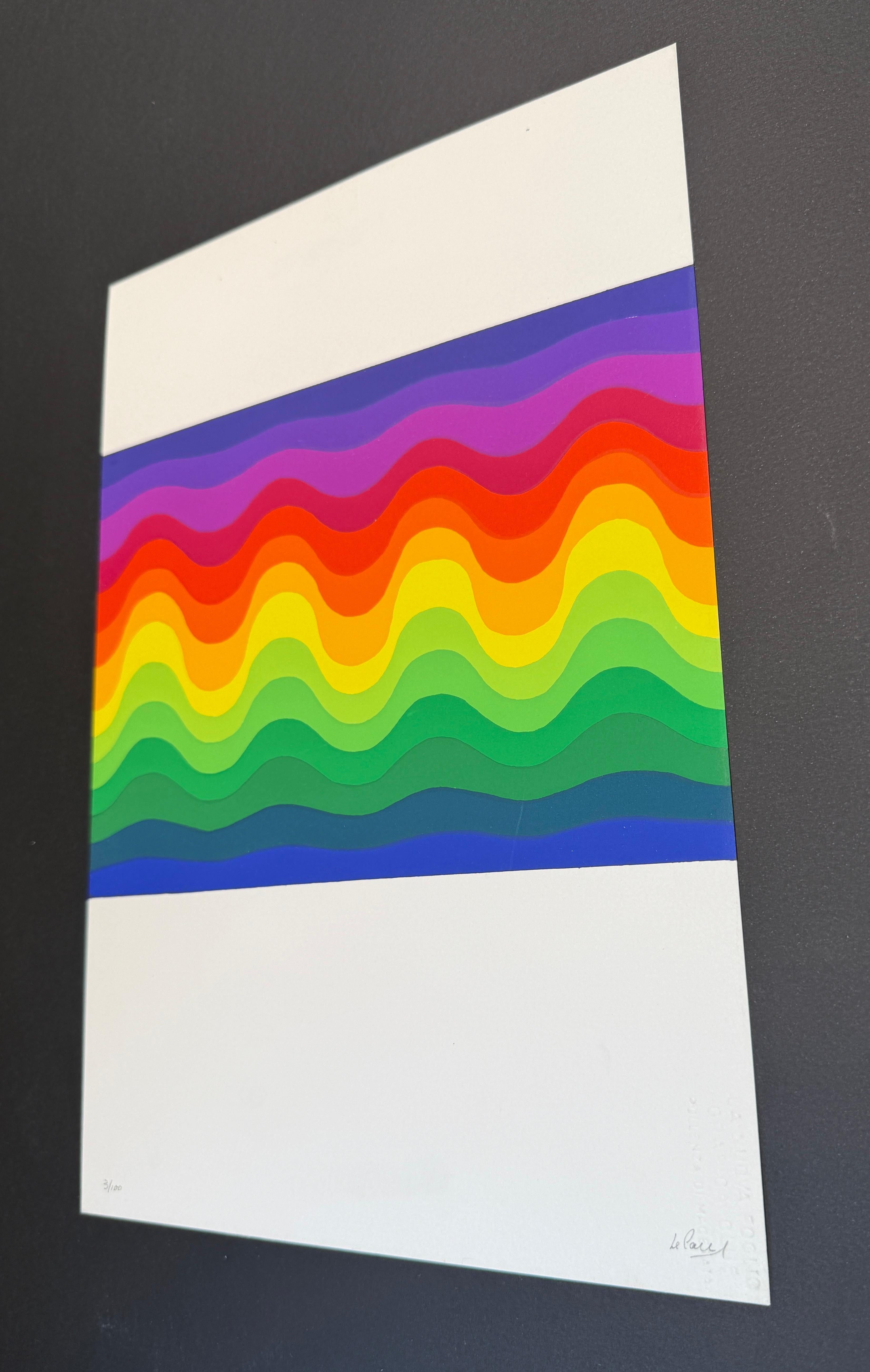 Julio Le Parc - Sans titre - Sérigraphie sur papier - 1973 en vente 1