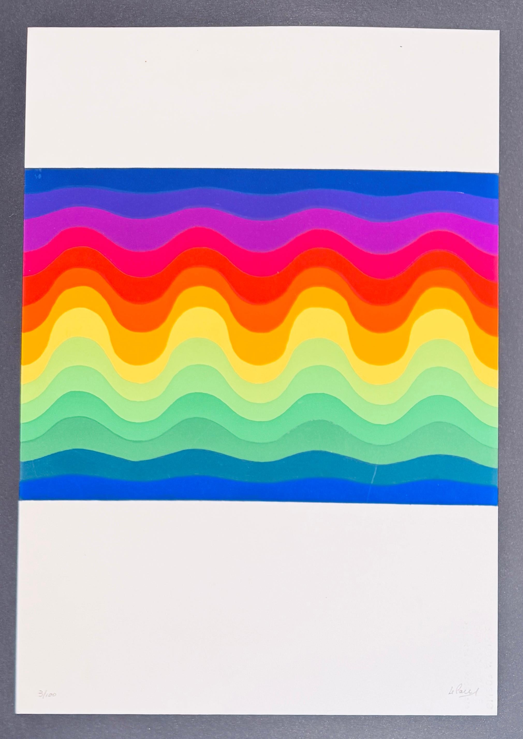 Julio Le Parc - Sans titre - Sérigraphie sur papier - 1973