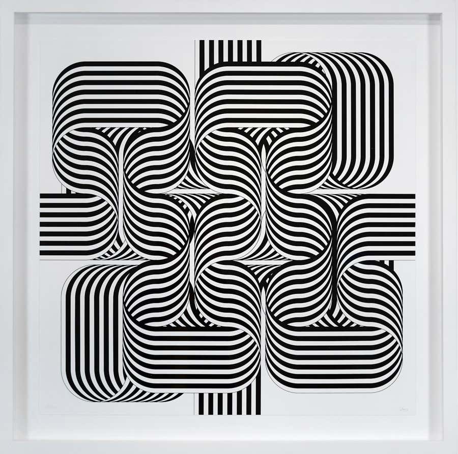 Julio Le Parc "Larga marcha, 4 bifurcaciones 2"