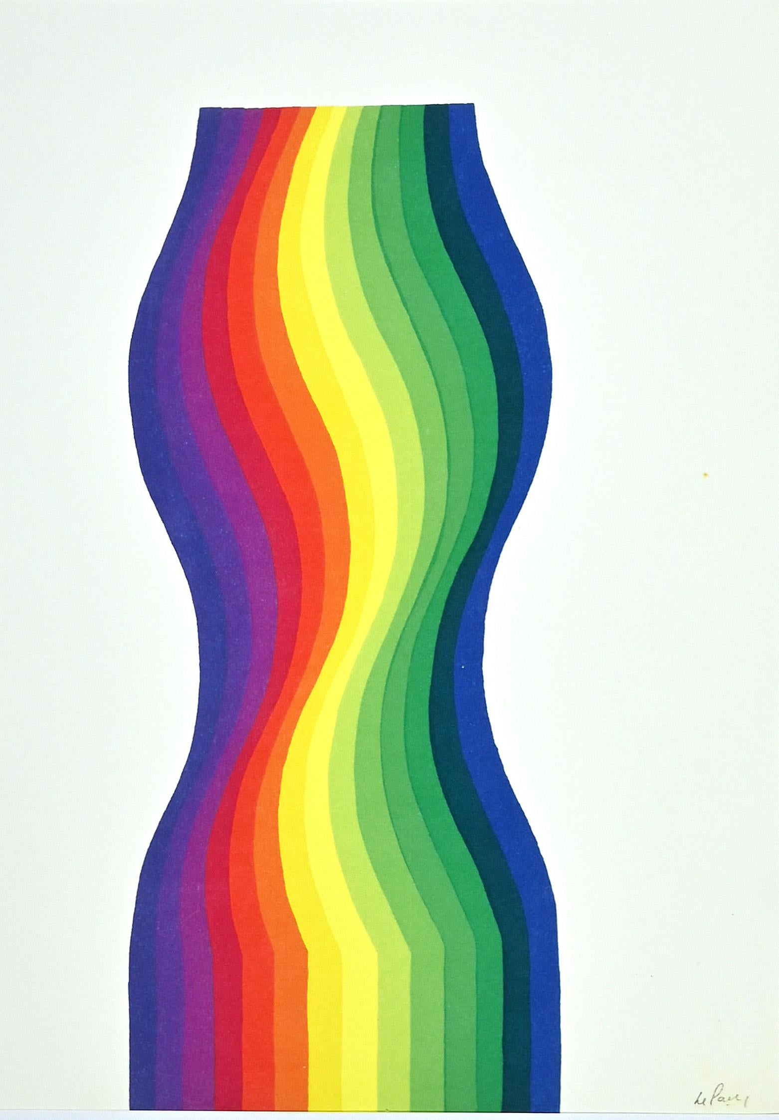 Julio Le Parc Optical n.4 Original Screen Print by Julio Le Parc