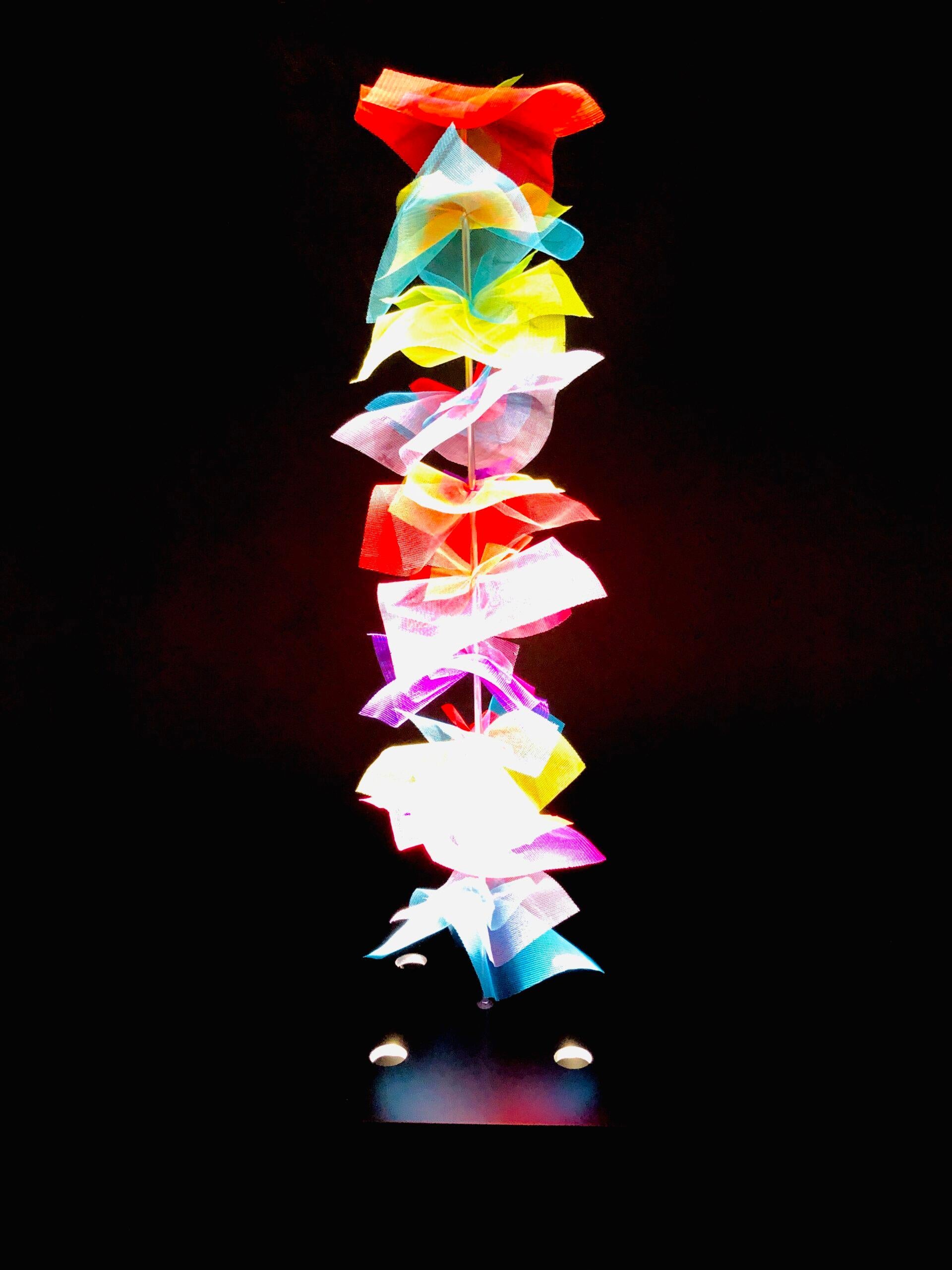 Tulles – lumières - Sculpture by Julio Le Parc