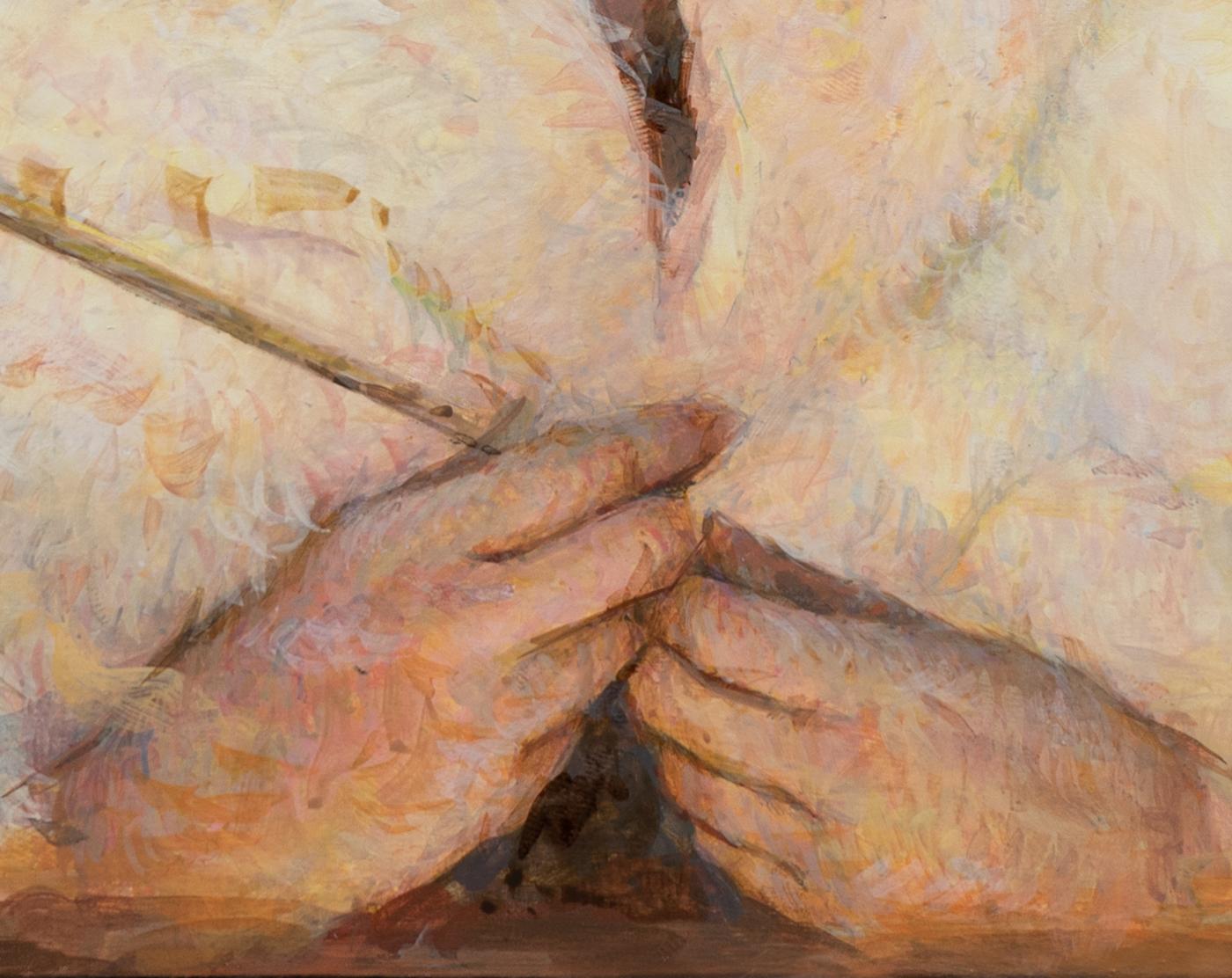 Wildling - Figurative Painting Nero di Julio Reyes