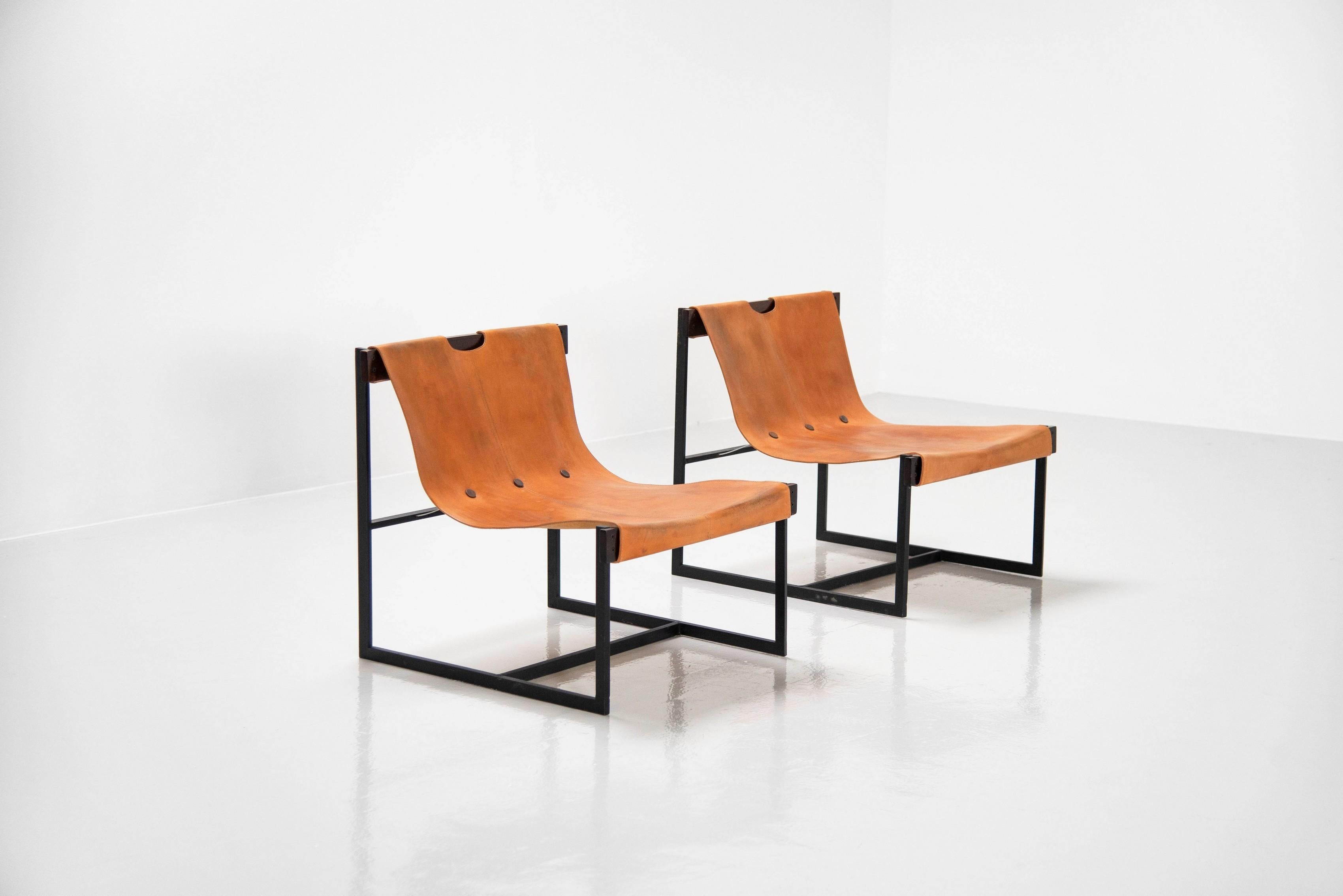 Mid-20th Century Julio Roberto Katinsky Sling Chairs, Brazil, 1959 For Sale