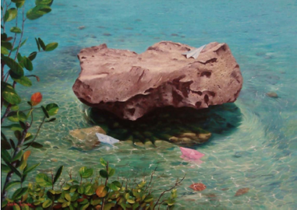 Julio TEJADA Landscape Painting -  Esperando la Marea 