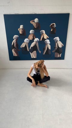 Departure - Large Format Painting, Contemporary Figurative Oil Painting, Realism