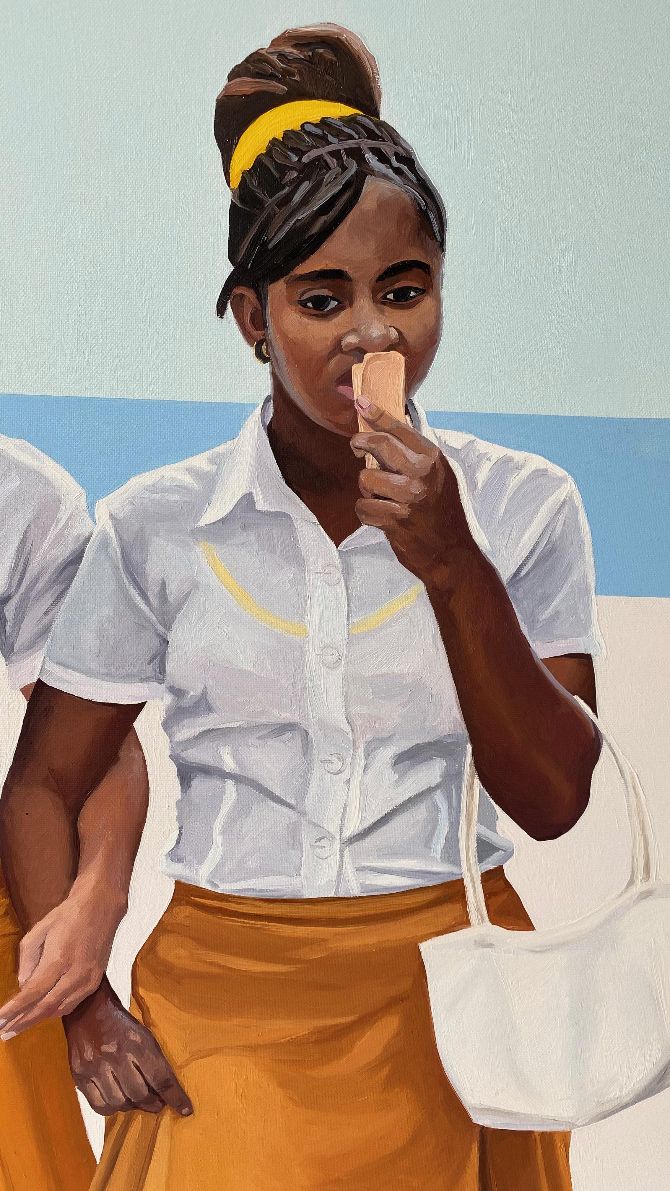 Femininity - Contemporary Figurative Oil Painting, Women Portrait, Realism For Sale 2