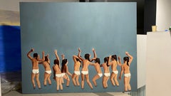 PRAYER - Very Large Format,  Contemporary Oil Figurative Painting