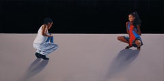 Rumba - Modern Figurative Oil Painting, Dancer, Realism, Energetic, Joyful
