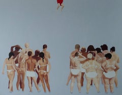 The Last Judgement 2 - Very Large Format,  Contemporary Oil Figurative Painting