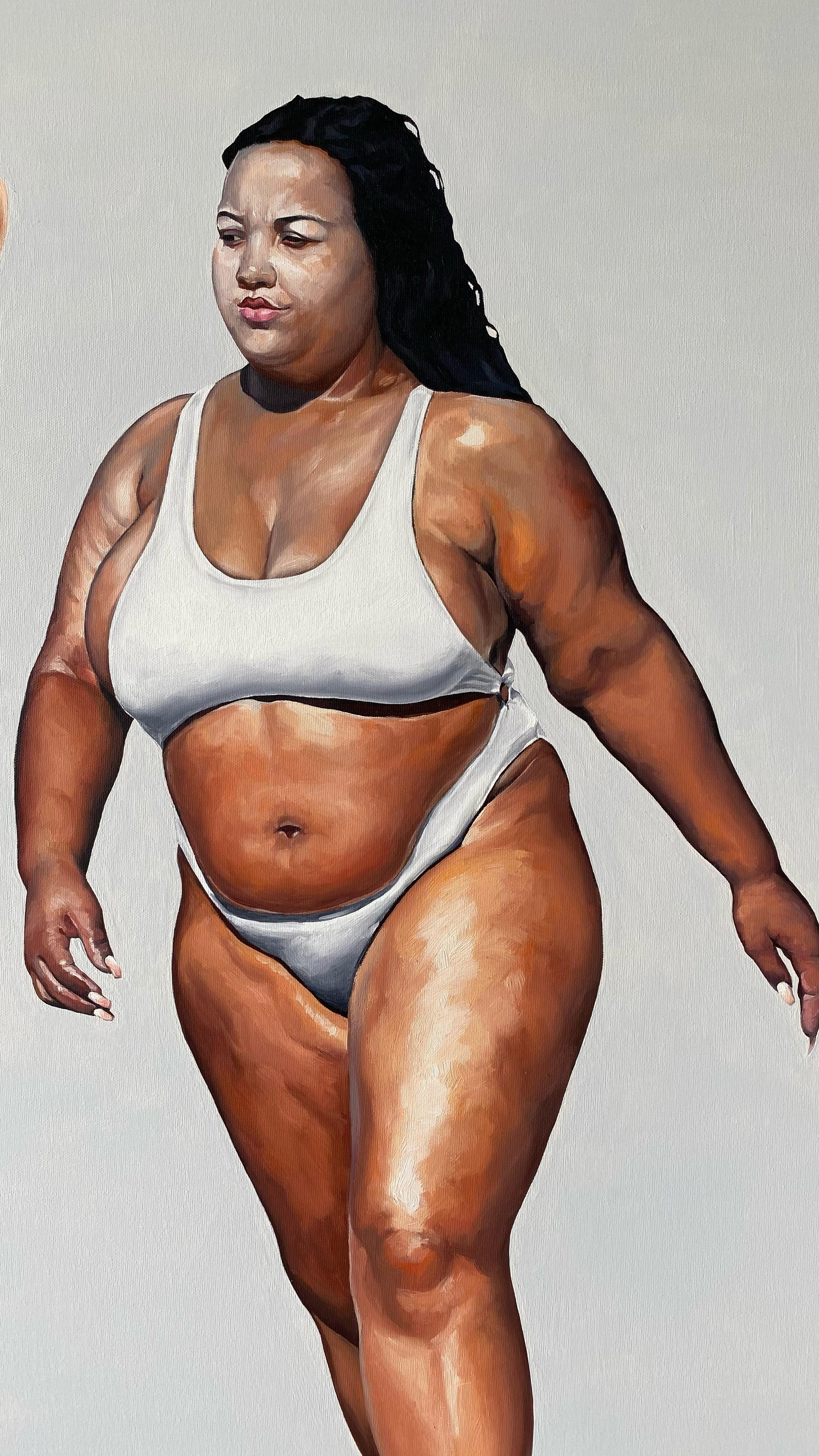We Will Do It - Quadro di grande formato, pittura ad olio figurativa contemporanea in vendita 5