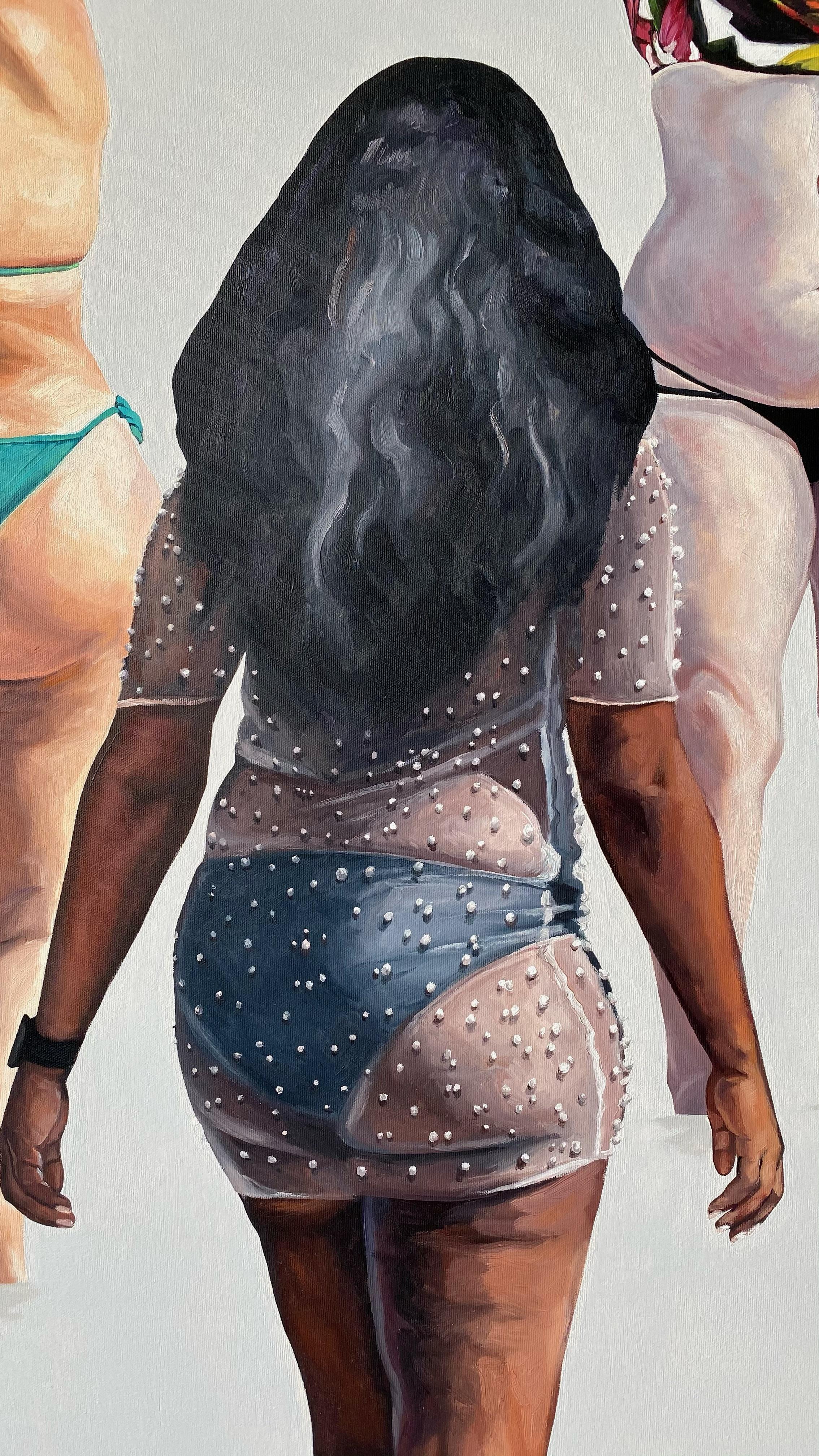 We Will Do It - Quadro di grande formato, pittura ad olio figurativa contemporanea in vendita 6