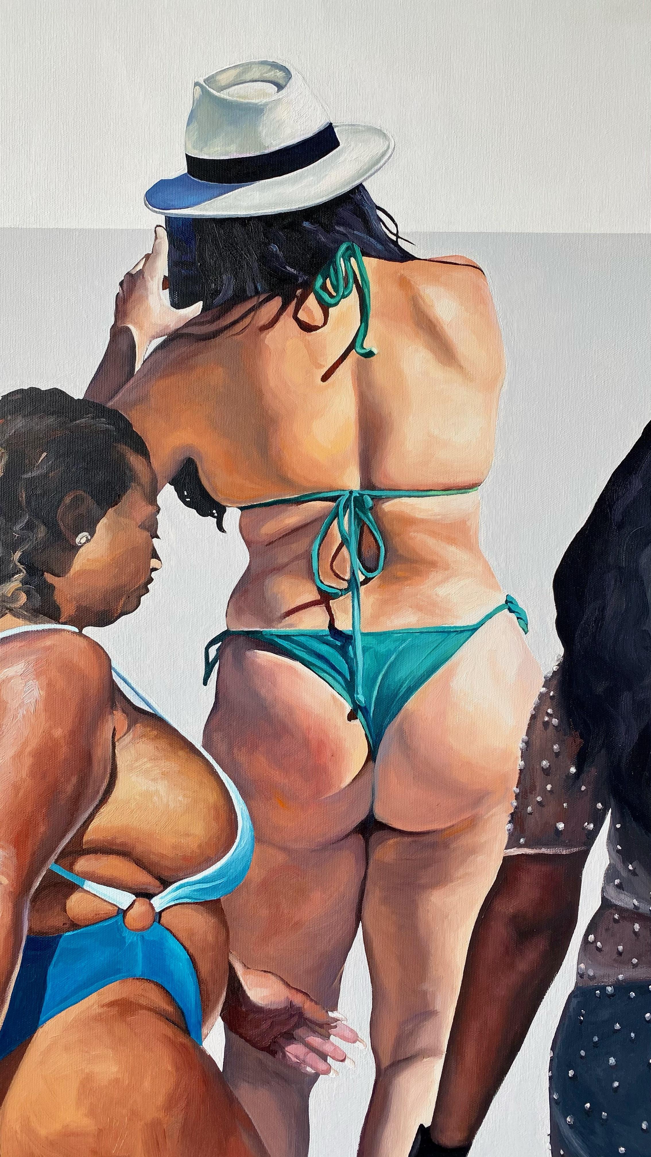We Will Do It - Quadro di grande formato, pittura ad olio figurativa contemporanea in vendita 7