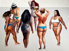 We Will Do It - Quadro di grande formato, pittura ad olio figurativa contemporanea