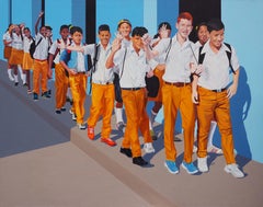 Welcome - Large Format Painting, Photorealistic, Modern Oil Painting, Realism