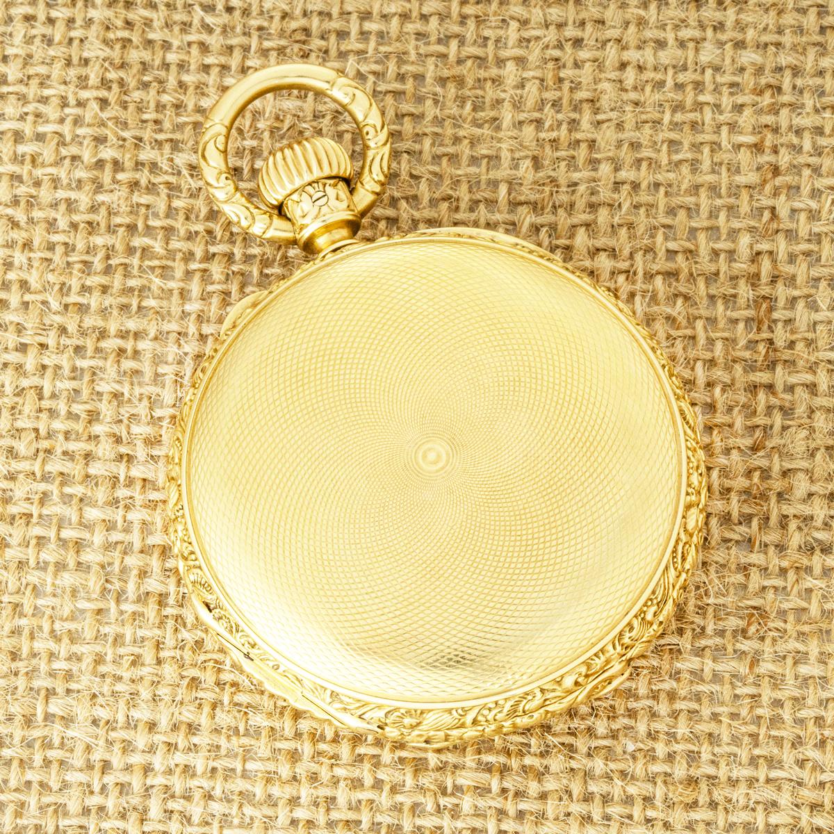Julius Assmann. Eine schwere Gold Full Hunter Taschenuhr C1880s im Angebot 2