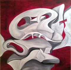 36 Rosso, Pittura, Olio su tela