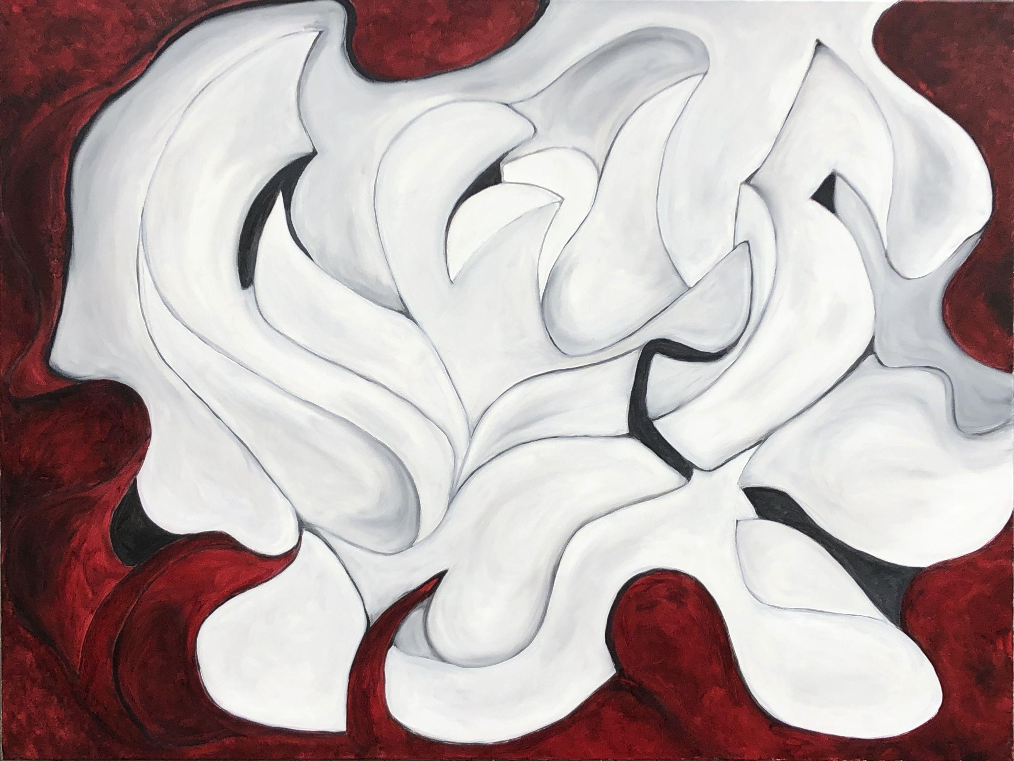Abstract Painting di Julius Babilonia - American Hardcore by Design, Pittura, Olio su tela