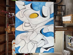 kiss off, Pintura, Óleo sobre lienzo