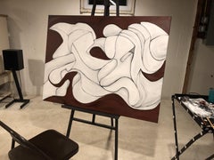 Design de l'ancienne école, peinture, huile sur toile