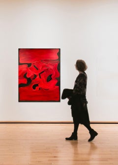 Red with Black, Painting, Oil on Canvas