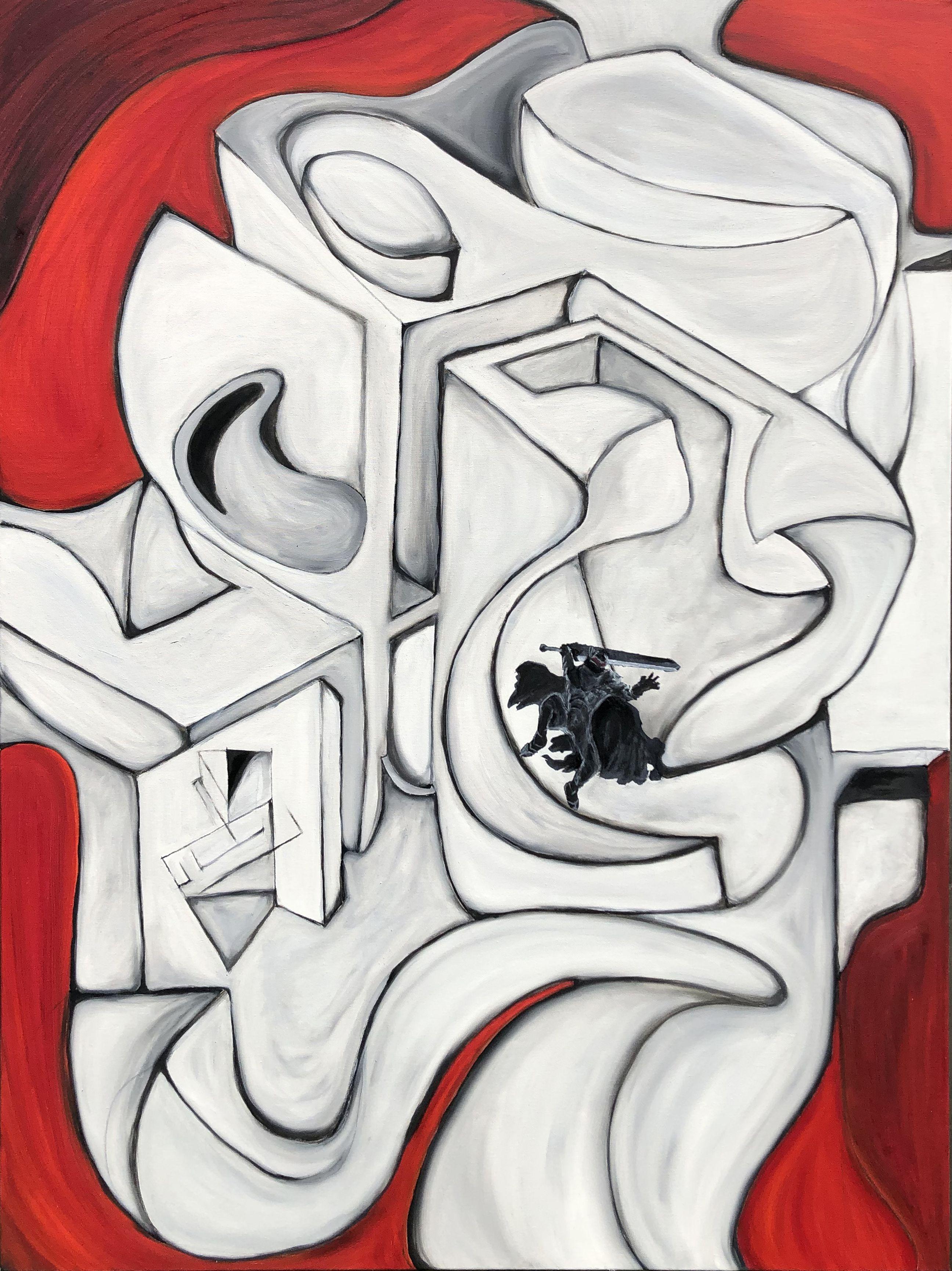 Abstract Painting de Julius Babilonia - Retórica, Pintura, Óleo sobre lienzo