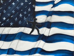 The Blue Line Patriot, Painting, Oil on Canvas