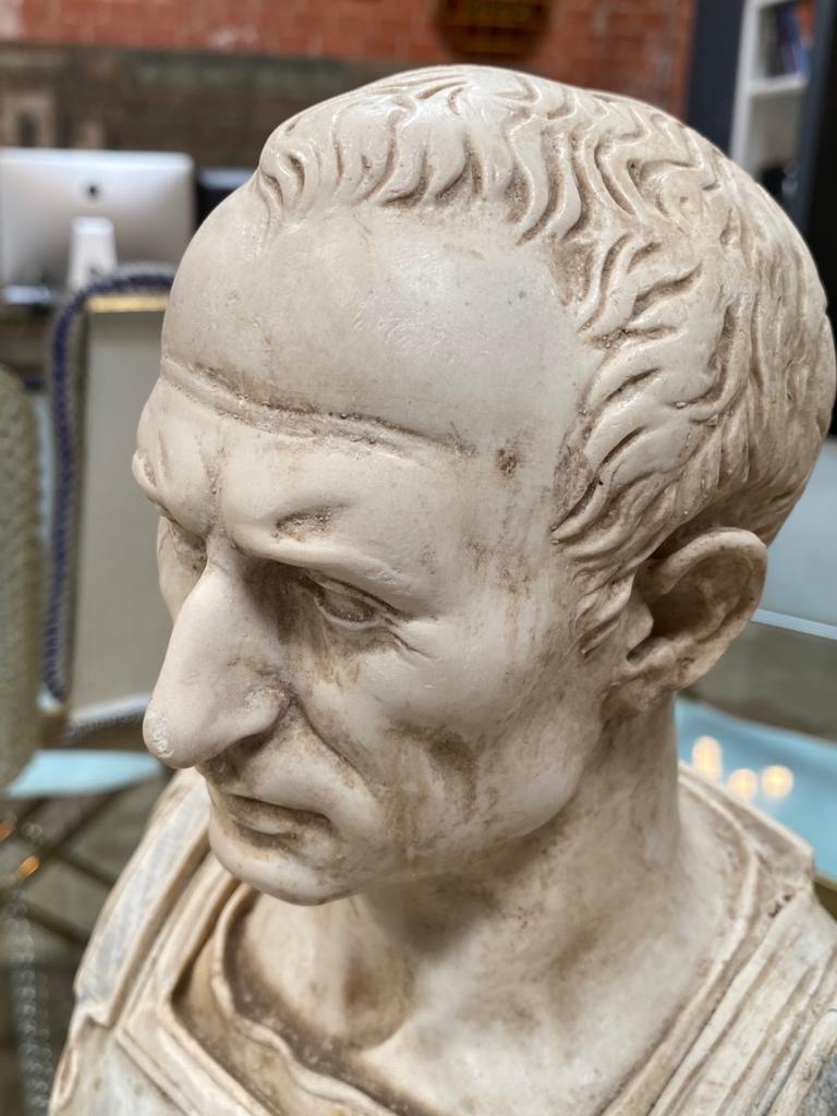Mid-Century Modern Julius Caesar Bust Sculpture , 20th Century