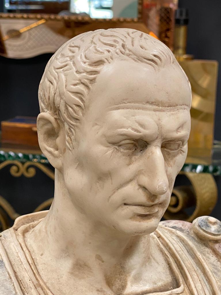 Julius Caesar Bust Sculpture , 20th Century In Good Condition In Los Angeles, CA