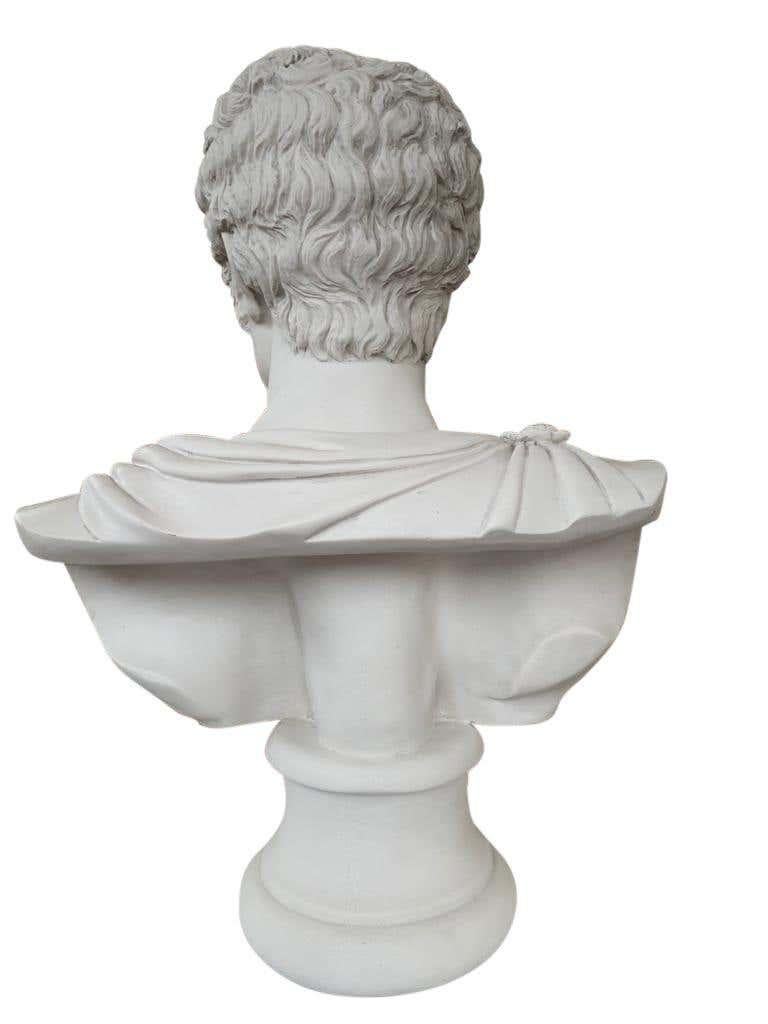 European Julius Caesar Bust Sculpture ‘in Toga’, 20th Century