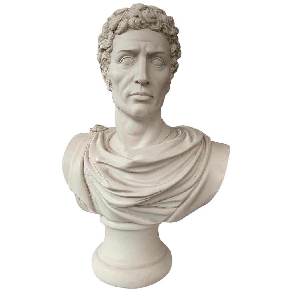 Julius Caesar Bust Sculpture ‘in Toga’, 20th Century For Sale