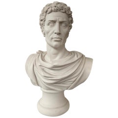 Julius Caesar Bust Sculpture ‘in Toga’, 20th Century