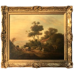 Julius Caesar ibbetson 1759-1817 Pintura del Viejo Maestro Inglés, Siglo XVIII