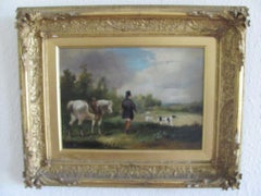 Gentleman Horse/dogs Shooting/Hunting Country Scene Follower Julius Caeser Ibbet