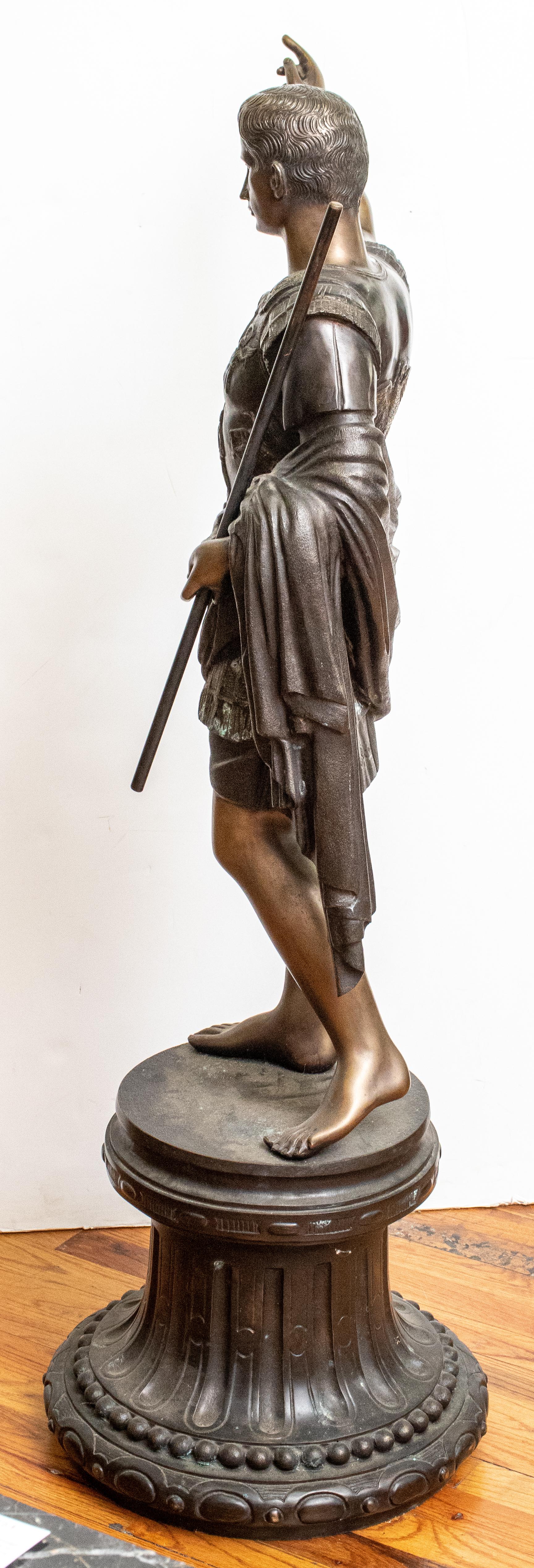 20th Century Julius Caesar Statue in Bronze