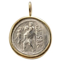 Julius Caesar - Struck by military mint in North Africa 48-47 BC Venus, Aeneas