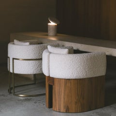 Julius 10y Dining Chair, Mutenye Wood structure, Bouclé, COM option, Portugal