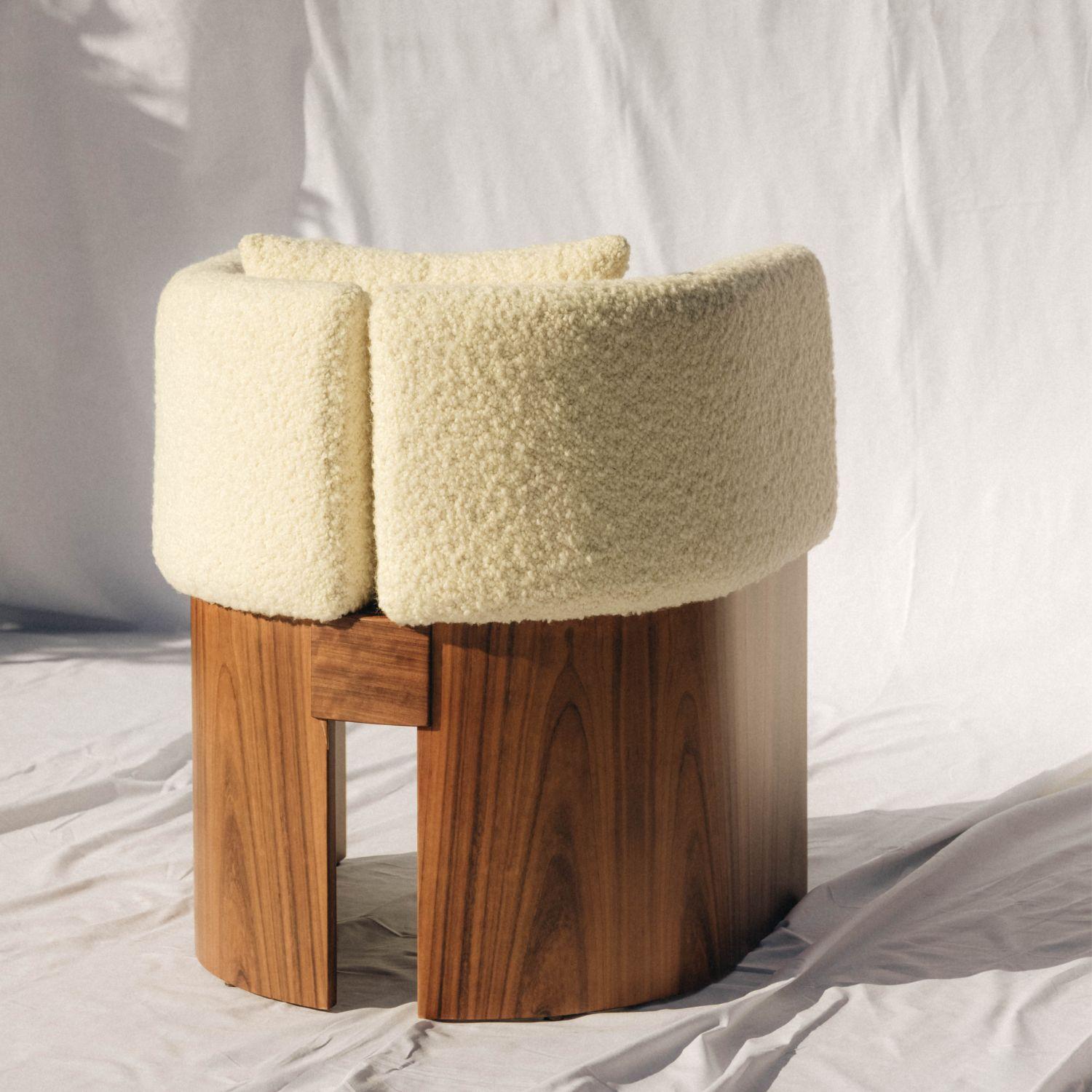 Portuguese Julius Chair 10y, in Mutenye Wood by Duistt For Sale