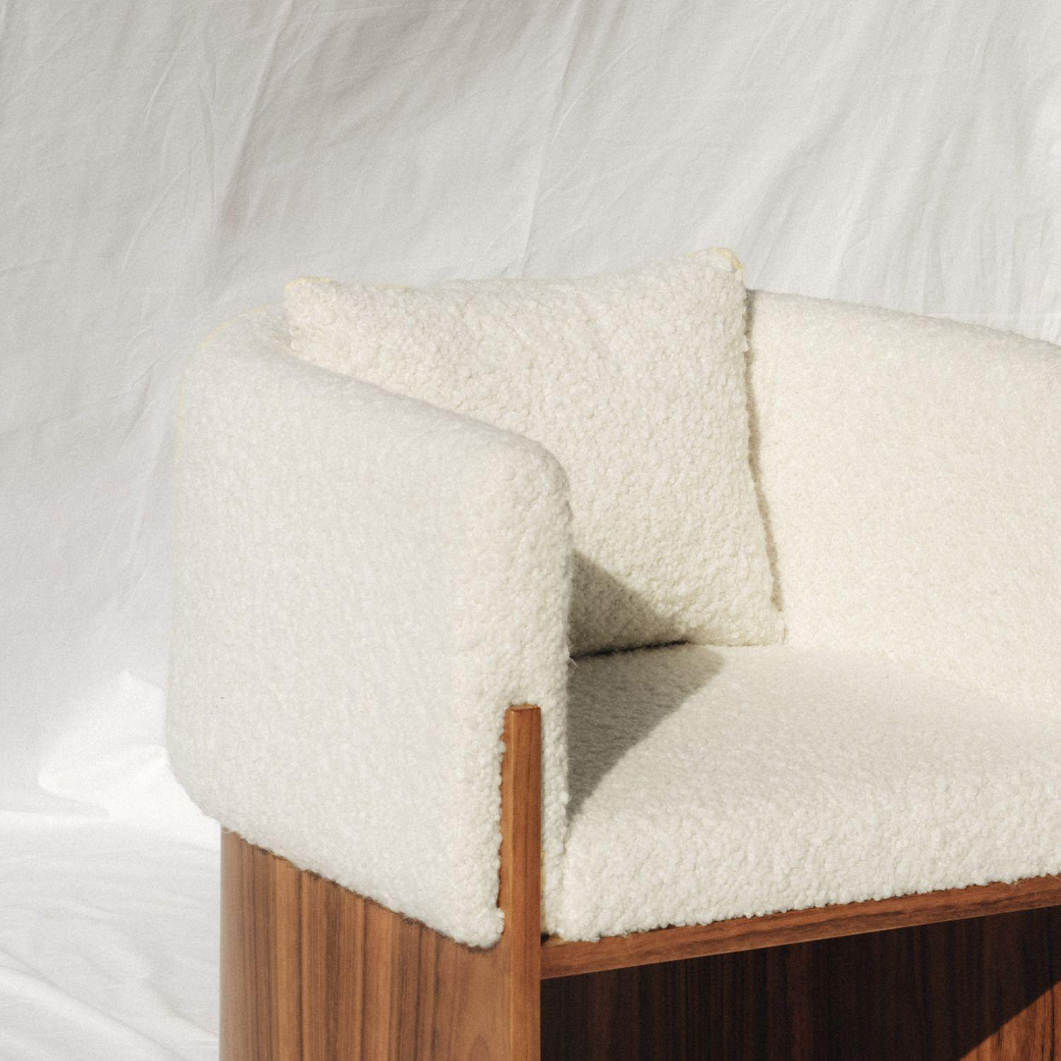 Mid-Century Modern 21st Century Julius Chair 10y, in Mutenye Wood, by Duistt For Sale