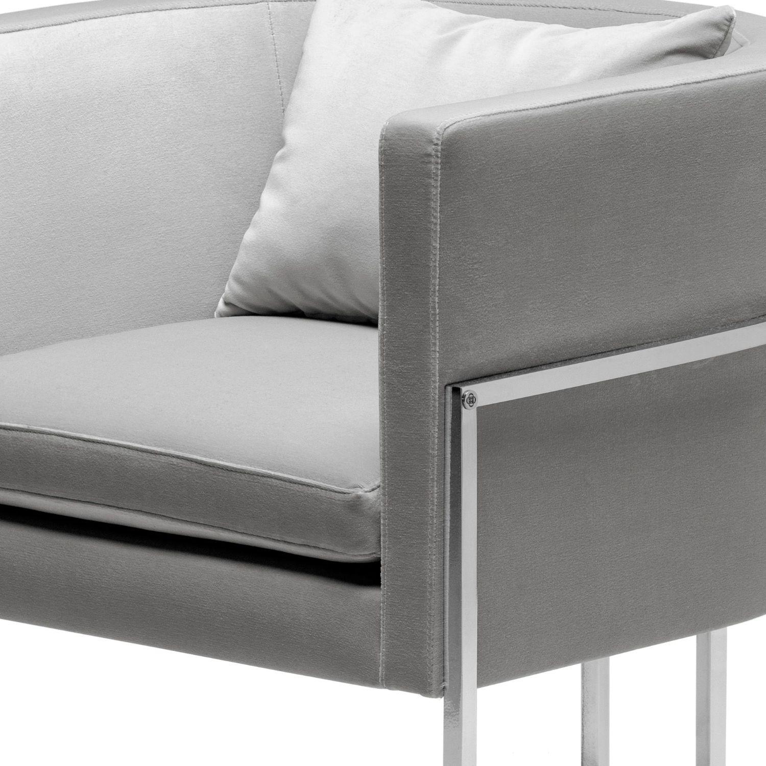Mid-Century Modern Julius Chair, in Stainless Steel, Handcrafted in Portugal by Duistt For Sale