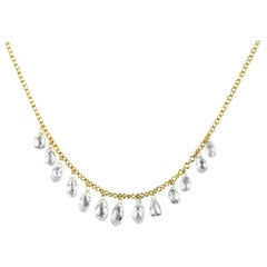 Julius Cohen 14.26 Carat Diamond Briolette Necklace